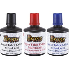 OEM Brons Beyaz Tahta Kalemi Mürekkebi, 100 Ml, 3'lü Set