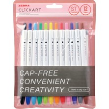 Üstüner Zebra Clıckart Market Pen St 12 Lı Set