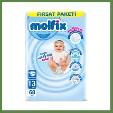Bezos Bebek Bezi Fırsat Paketi 3 Beden 4-9 kg 68 Adet HB006