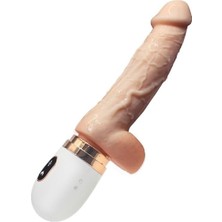 OEM Lilitu Shop USB Şarjlı 7 Ileri Geri &amp; 7 Sallanma Fonksiyonlu Isıtmalı Uzaktan Kumandalı Titreşimli Teknolojik Vibratör BDM216