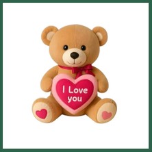 Vintessy Vıntessy PL50166 40 cm I Love Ayılar BZS01