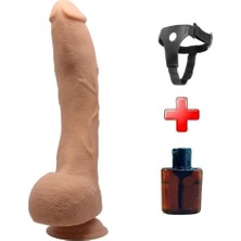 OEM Lilitushop Belden Bağlamalı 27 cm Gerçekçi Kalın Dıldo BDM1250B