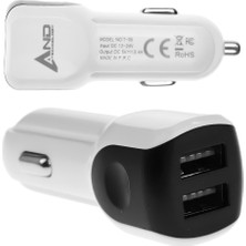 And 24 W Dual Port Araç Şarj 3,4 A AND-706 1 Adet