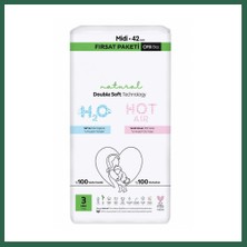 Vintessy Vıntessy Natural Double Soft Bebek Bezi Fırsat Paketi 3 Beden 42 Adet BZS01
