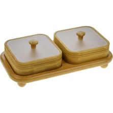 Ivory Bambu Tezgahüstü Standlı Baharatlık IVO-BMB334 1 Adet