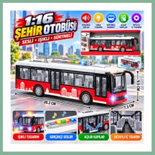 Bşk Virgo WY911A 1:16 Sesli Işıklı Sürtmeli Oyuncak Otobüs BSK2026