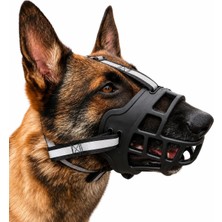 Üstüner Valkyrie Köpek Ağızlığı Size 4 25-35 kg Büyük Irk Ayarlanabilir Nefes Alabilir Plastik Güvenlik Ağızlığı