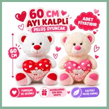 Bşk Virgo PL50241 60 cm Ayı Kalpli Peluş Oyuncak (Adet Fiyatıdır) BSK2026
