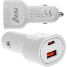And 40 W Dual Port Araç Şarj 3,4 A AND-705 1 Adet