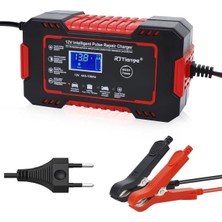 OEM Kapvoe Rj Tianye 12V 6A Araba Motosiklet Kurşun Asit Akü Şarj Cihazı Auto Islak Kuru Jel Onarım LED Ekran