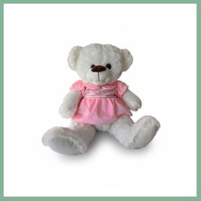 Bşk Virgo PL50149 40 cm Elbiseli Ayı Oyuncak Peluş (Adet Fiyatıdır) BSK2026