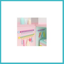 Defne Store 10 Kancalı Raylı Mutfak ve Banyo Düzenleyici Askı 30 cm Dfnbez