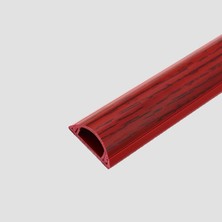 Ahşap Görünümlü Pvc Kablo Kanalı Seti, Kendinden Yapışkanlı Arka Yüzlü 2 Yarım Daire Kab
