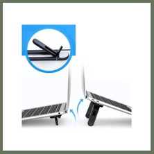 Bezos 2 Kademeli Katlanabilir ve Yapışkanlı Laptop Standı Siyah Bezos1