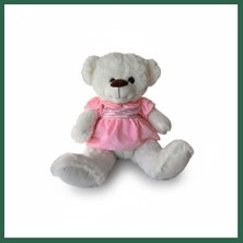 Vintessy Vıntessy PL50149 40 cm Elbiseli Ayı Oyuncak Peluş (Adet Fiyatıdır) BZS01