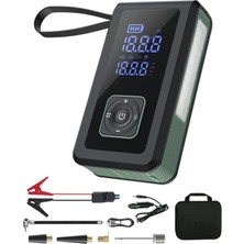 4'ü 1 Arada Akü Takviye Cihazı 10000MAH – 1000A Jump Starter, 150 Psı Dijital Hava Kompresörü