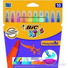 OEM Bic Visa Fırça Uçlu Keçeli Boya Kalemi 10`lu Kutu 3270220001553