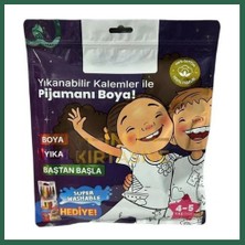 Vintessy Vıntessy Kalem Hediyeli Boyanabilir Pijama 4-5 Yaş BZS01