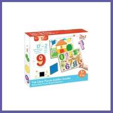 Nida FP2762 Tak Çıkar Puzzle Şekiller Sayılar Nıda