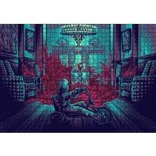 Tr Cakatablo The Shining Ikizler ve Bisikletli Çocuk 1000 Parça Puzzle Yapboz Mdf Ahşap