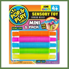 Bezos Pop & Play Tubes Duyusal Stres Oyuncağı Nessiworld 5'li HB006