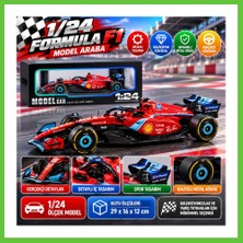 Bezos 1/24 Formula F1 Kırmızı Model Araba Dmc