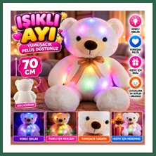 Vintessy Vıntessy 1047 Işıklı Ayı 70 Cm-Beyaz BZS01