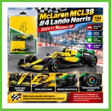 Bezos 1/64 Mclaren MCL38 #4 Lando Norris 2024 F1 Monaco Gp Dmc