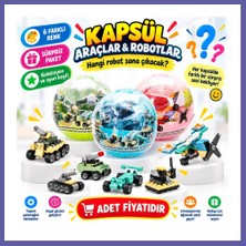 Nida 5245 Kapsül Araçlar ve Robotlar Sürpriz Paket 24D (Adet Fiyatıdır) Nıda