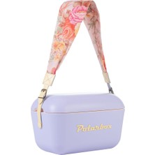 OEM Flower YELLOW%100 Pamuk Kayışlı Lila Sarı Soğuk ve Sıcak Tutucu Thermo Çanta 20 Lt Lila-Sarı