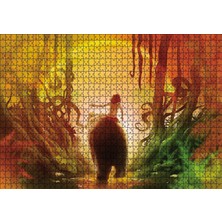 Tr Cakatablo Mowgli Orman Çocuğu ve Ayı Görsel 1000 Parça Puzzle Yapboz Mdf Ahşap