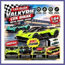 Nida RW8164 1:64 Aston Marton Valkyrıe Çek Bır.ara Metal Model Araba (Adet Fiyatıdır) Nıda