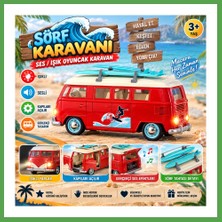 Bezos S01005718 Sörf Karavanı Ses/ışık Oyuncak Karavan Mgc