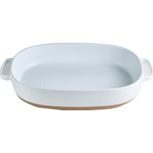 Tr Norge Seramik Fırın Kabı 35 cm Beyaz