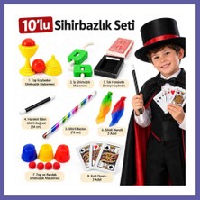 Nida 10 Parçalı Çocuk Sihirbazlık Seti – Sihirli Değnek, Baston ve Sihir Oyunları Nıda