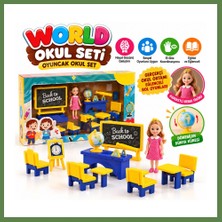 Bezos ENF-39186 World Okul Seti Oyuncak Okul Set HB006