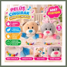 Bezos PL50191 15CM Şeffaf El Çıngırağı Peluş Çıngırak (Adet Fiyatıdır) Bezos1