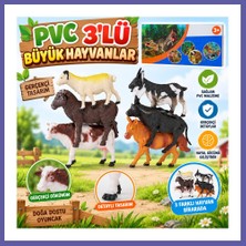 Nida HJ688-2 Pvc 3lü Büyük Hayvanlar Nıda