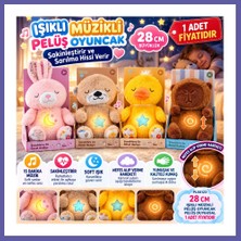 Nida PL50123 28 cm Işıklı Müzikli Peluş Oyuncak Peluş Duygusal (Adet Fiyatıdır) Nıda