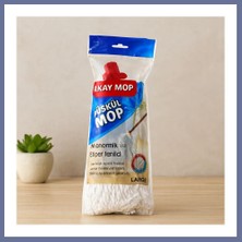 Bezos Pamuklu Püsküllü Mop Başlığı 23CM Orta-Large (Klasik Sap) Dlra