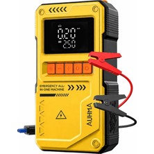 Die Grup Auhma A8822 4-In-1 Akıllı Akü Takviye Cihazı ve Hava Pompası - 10000MAH Powerbank & Sos Fener