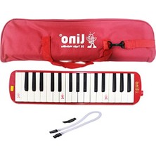 Myg Plus 32 Tuşlu Melodika, Kırmızı Renkli Bez Çanta ile Birlikte