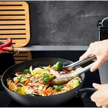 Die Grup Titanyum 3x Ultimateone Indüksiyon Tabanlı Wok Tava, 28 Cm, Siyah 2100134004