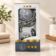 Royaleks Class Çelik Lüks Duş Seti Kutulu