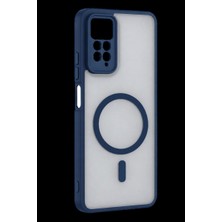 Royaleks Xiaomi Redmi Note 11 Pro Loji Magsafe Kapak - Mavi