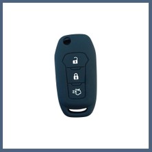 Bezos Ford Focus 5 Sustasız Anahtar Uyumlu Silikon Oto Anahtar Kumanda Kabı Kılıf Siyah BZS10