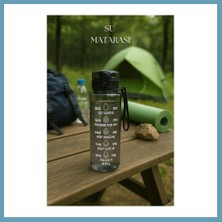Bezos Suluk & Su Şişesi & Sporcu Matara Füme 1000 ml MBT06