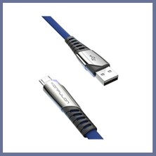 Bezos Konfulon DC16 Micro USB Kablo 1m 2.4A - Mavi Dlra