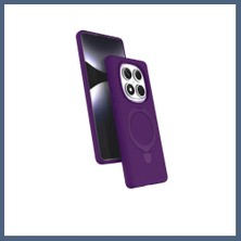 Bezos Redmi Note 14 Pro 4g Uyumlu Regal Magsafe Standlı Kapak - Derin Mor BZS10