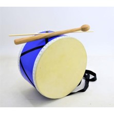 Odea Imece Çocuk Davulu Mor Renk Hayvan Derili 28-30 cm Tokmak+Çubuk